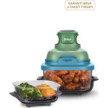 Ninja Crispi 4-In-1 Mint Taşınabilir Cam Hazneli Pişirme Sistemi