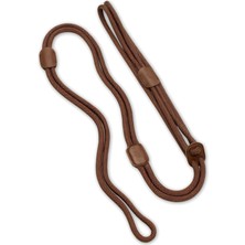 Zoe Pet Atelier Kahverengi Paracord Deri Hepsi Bir Arada Köpek Göğüs Tasması