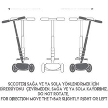 Eco Lounge Maxi Twist Işıklı Scooter Pembe - 82244