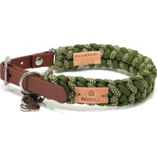Redzill Arbor Paracord Yeşil Köpek Boyun Tasması