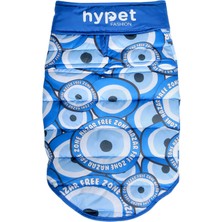 Hypet Fashion Nazar Free Zone Mavi Köpek Şişme Mont