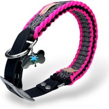 Redzill Pinker Paracord Köpek Boyun Tasması