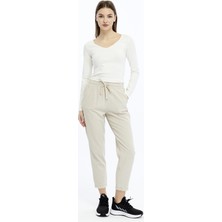Çarlı Tekstil Kadın Kanvas Pantolon 4228 Bej