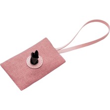 Zoe Pet Atelier Pembe Deri Kanvas Köpek Ihtiyaç Çantası