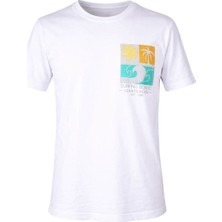 Trender Erkek O Yaka T-Shirt Surfıng Ekru