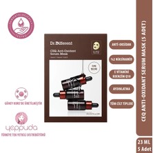 Dr.different Ceq Anti-Oxidant Serum Mask - E Vitamini & Niasinamid Içeren Bariyer Onarıcı Işıltı Maskesi Seti (5ADET)