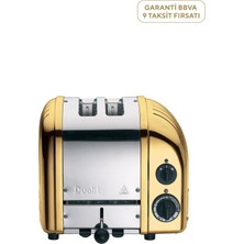 Dualit Classic Seri Pirinç Rengi 2 Dilim Buz Çözme Özellikli Ekmek Kızartma Makinesi
