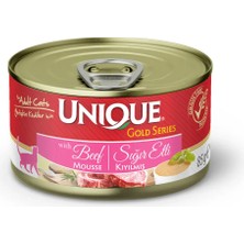 Unıque Unique Gold Series Sığır Etli Konserve Yaş Kedi Maması 85 gr X12 Adet
