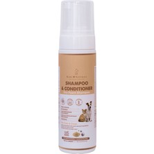 Kahu Naturals Shampoo Conditioner Organik Içerikli Nemlendirici Durulanmayan Kedi ve Köpek Kuru Köpük Şampuan 200 ml