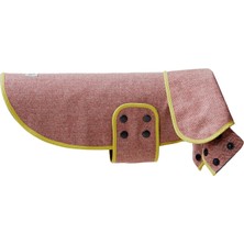 Mind The Mod Herringbone Scarlet Kırmızı Köpek Ceketi