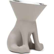 Slide Elizabeth Gri Krom Köpek Mama Kabı