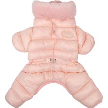 Puppia Velour Soft Allinone Jumper Sky Pink Köpek Tulumu
