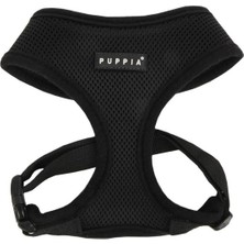 Puppia Soft Siyah Küçük Irk Köpek ve Kedi Göğüs Tasması