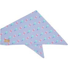 Monido Mor Şeker Desenli Köpek Bandana