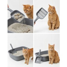 Eco Lounge Kedi Kumu Eleği (Küçük Delikli) | Ince Taneli Kumlar Için Özel Filtreleme | Hızlı, Kolay ve Hijyenik Temizlik Çözümü