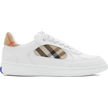 Burberry Mix Leather And Terrace Beyaz Kadın Sneaker