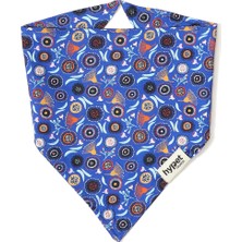 Hypet Fashion Summer Garden Pamuklu Lacivert Köpek Bandana