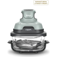 Ninja Crıspi 4-In-1 Sage Green Taşınabilir Cam Hazneli Pişirme Sistemi