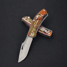Coyan Knives 4034 Paslanmaz Çelik Kahverengi Abs Kabze Keklik 001