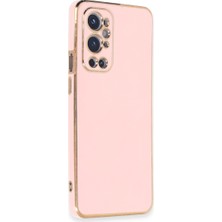 Bezos One Plus 9 Pro Kılıf Volet Silikon - Pembe