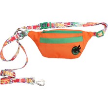 Pawlook Handsfree Free Bag Turuncu Tasma Köpek Gezdirme Kayışı