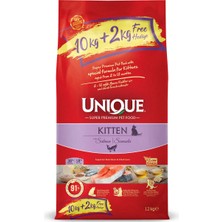 Unıque Unique Yavru Kedi Maması Somonlu 12 kg (10+2 Kg)