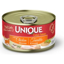 Unıque Unique Gold Series Tavuklu Konserve Yaş Kedi Maması 85 gr X12 Adet