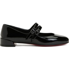 Christian Louboutin Siyah Kadın Deri Babet