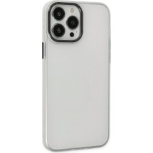 Bezos iPhone 13 Pro Max Kılıf Modos Metal Kapak - Şeffaf