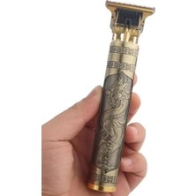 Eco Lounge Vintage Görünümlü Güçlü 4 Farklı Başlıklı USB Şarjlı Manuel Tıraş Makinası