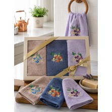 Merty Home 3’lü Kutulu 30X50 Mutfak Havlusu El Havlusu %100 Pamuk Yüksek Su Emici Çeyizlik Hediyelik Set