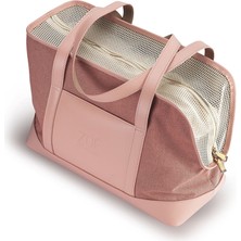 Zoe Pet Atelier Pembe Deri Köpek Taşıma Çantası