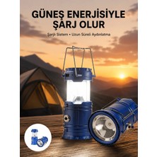Hace Bazaar Kamp Feneri Şarj Edilebilir Güneş Enerjili Işıldak USB Şarjlı