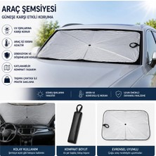 Eco Lounge Katlanabilir Araç Ön Cam Güneşlik Şemsiyesi Uv Korumalı Otomobil Aksesuarı Taşınabilir