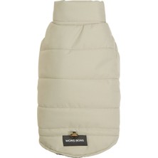 Mons Bons Bej Köpek Puffer Yelek