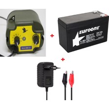 Halbart Bıldırcın Çulluk Kaz Keklik Ördek Teybi (12 Sesli) 40 Watt 1. Kalite 12 Volt Akü ve Şarj Adaptörü Seti