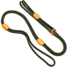 Zoe Pet Atelier Haki Turuncu Paracord Deri Hepsi Bir Arada Köpek Göğüs Tasması