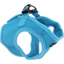 Puppia Soft Vest Mavi Küçük Irk Köpek ve Kedi Göğüs Tasması