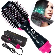Eco Lounge One Step Seramik Kaplama Uçlu Saç Düzleştirici Fırça