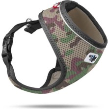 Curli Basic Air-Mesh Köpek Göğüs Tasması Camo L