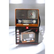 Eco Lounge Ahşap Görünümlü Retro Bluetooth Radyo Usb,aux ve Sd Kart Girişli