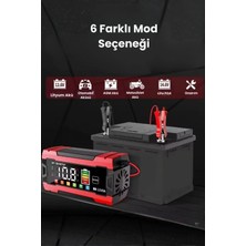 Eco Lounge 12V 8A Akıllı Akü Şarj Cihazı 12V 8A LCD Ekranlı Pulse Repair Otomatik Akü Şarj & Desülfatör