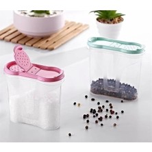 Eco Lounge Plastik Kapaklı Majör Baharatlık Baharat Saklama Kutusu Kabı