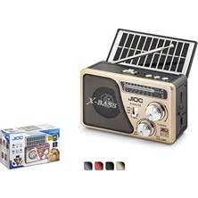 Vaelmont El Fenerli Kamp Hoparlörü, Solar Şarj ve USB Bağlantı Seçenekleriyle Nostaljik Radyo