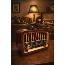 Vaelmont USB ve Fm Radyo Özellikli Nostaljik Radyo, Güçlü Ses ve Şık Tasarım