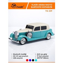 Vaelmont Araba Tasarımlı Nostaljik Bluetooth Radyo: Eğlenceli ve Şık Tasarım Nostaljik Radyo