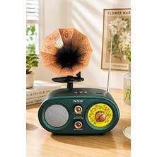 Vaelmont Yeşil Retro Radyo ve Bluetooth Hoparlör ile Nostaljik Müzik Deneyimi Nostaljik Radyo