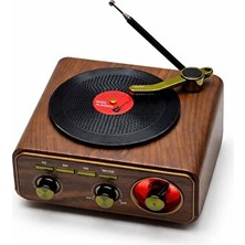 Vaelmont Bluetooth ve Fm Radyo Özellikli Nostaljik Müzik Kutusu Nostaljik Radyo