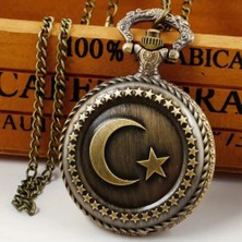 Aesco Türk Bayraklı Köstekli Saat