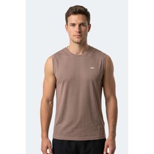 Slazenger Herofıt Erkek Kolsuz Vizon Atlet